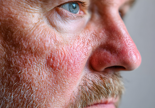 Rosacea Male Face